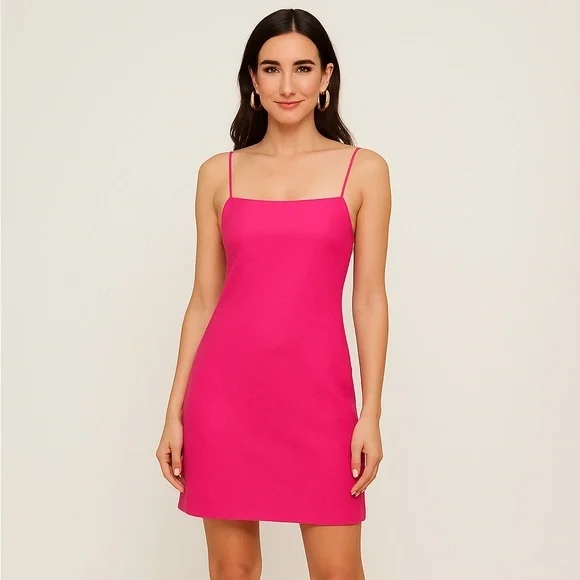 Frances Valentine Pink Slip Dress Size M NWT - Picture 2 of 13